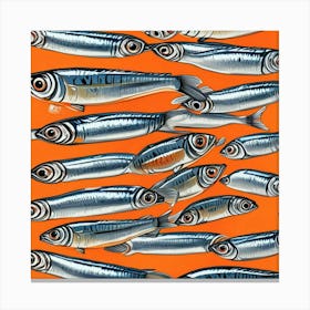 Sardines Art Prints (31) Canvas Print