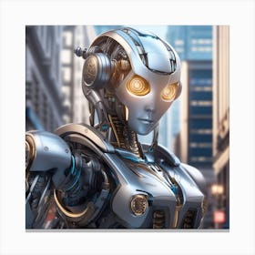 Futuristic Robot 24 Canvas Print