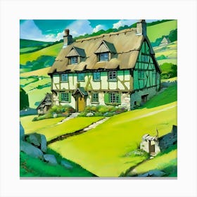 Thatched Cottage 1 Canvas Print