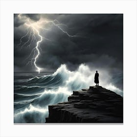 Lightning In The Sky Canvas Print