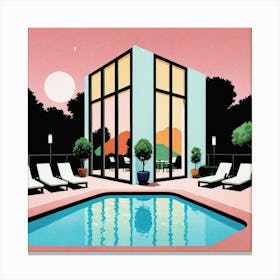 Pool House Canvas Print