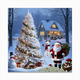 Christmas Santa 8 Canvas Print