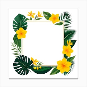 Tropical Frame 4 Canvas Print