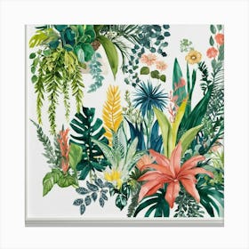 Tropical Plants Canvas Print