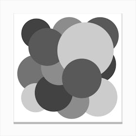 Monochrome spheres Canvas Print