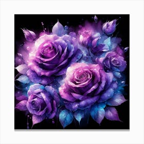 Purple Roses 39 Canvas Print