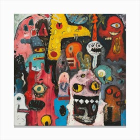 Monsters Canvas Print