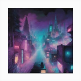 Futuristic City 3 1 Canvas Print