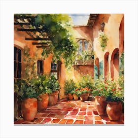 Courtyard Canvas Print
