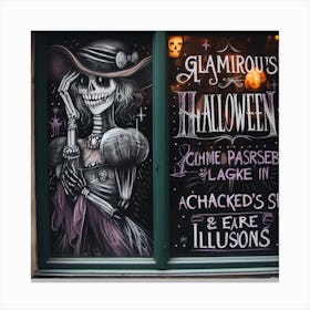 Glamorous Halloween Canvas Print