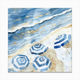 Beach Umbrellas 5 Canvas Print