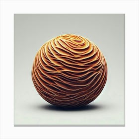 Wavy Sphere Canvas Print