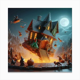 Wizard of Oz House Canvas Print