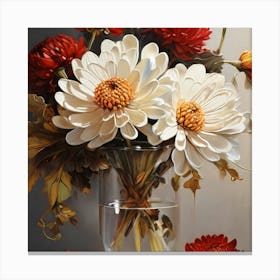 Flowers In A Vase 1 Canvas Print