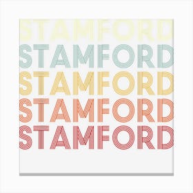 Stamford New York Stamford Ny Retro Vintage Text Canvas Print