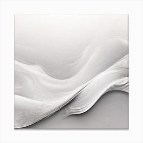 White wave, Abstract 2 Canvas Print