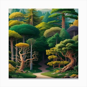 Forest Path Canvas Print