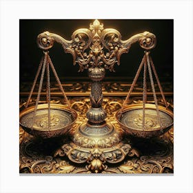 Scales Of Justice 2 Canvas Print