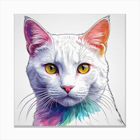 Portrait Of A Cat Canvas Print