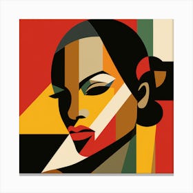 Bauhaus Jamaican Woman 02 Canvas Print