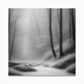 Fog In The Woods Canvas Print