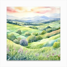 Watercolor Landscape 1 Canvas Print