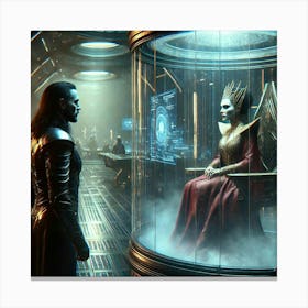 Sci Fi Intense Dialogue Ronan Queen Sorath 1024x1024 Canvas Print