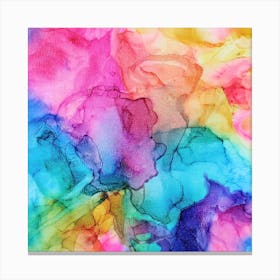 Colors At Play Square Canvas Print