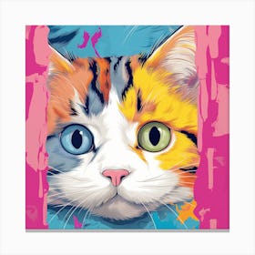 Cat Peeking Out Canvas Print