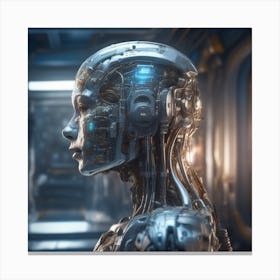 Futuristic Woman 48 Canvas Print