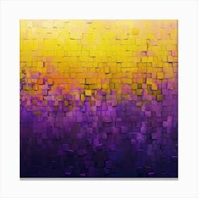 Abstract Purple Yellow Canvas Print