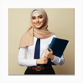 Muslim Business Woman 2 Canvas Print