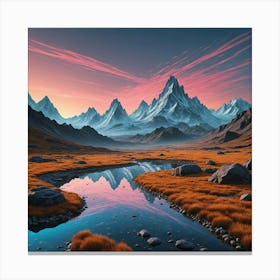 Mountain Landscape Canvas Print