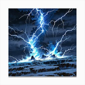 Lightning Storm 1 Canvas Print