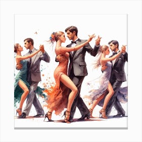 Tango Dance Canvas Print