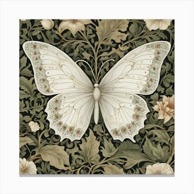 Butterfly On A Vine Canvas Print