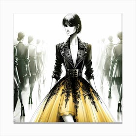 Fashion Illustration 4 Canvas Print