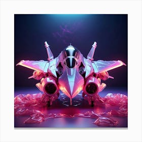 Futuristic Fighter Jet 3 Canvas Print