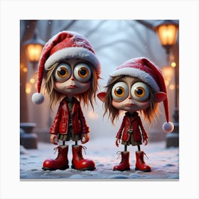 Christmas Elves 10 Canvas Print