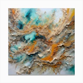 Rich Neutral Abstract Painting Canvas Print