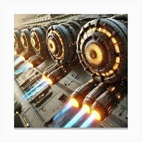 Solar Beam Emitters Converted Canvas Print