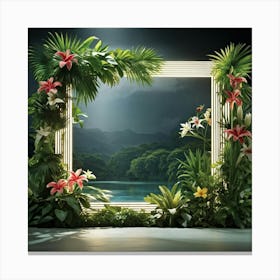 Tropical Frame 7 Canvas Print