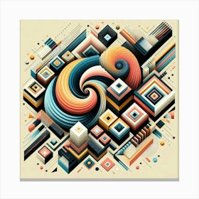 Abstract Geometric Design Canvas Print