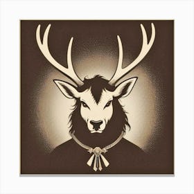 Deer Head 54 Canvas Print