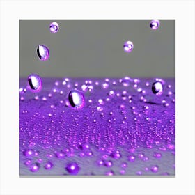 Water Droplets Canvas Print