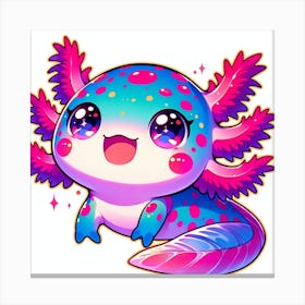 Cute Axolotl 1 Canvas Print