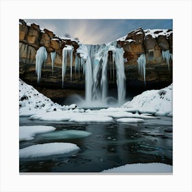 Icelandic Waterfall Canvas Print