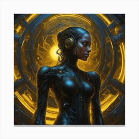 Futuristic Woman 3 Canvas Print