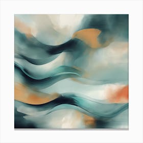 Calm Abstract Art Print 2 Canvas Print