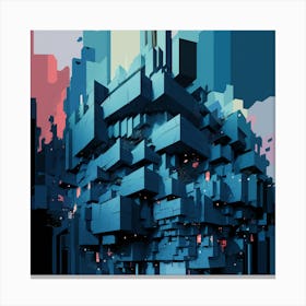 Abstract Cityscape 12 Canvas Print